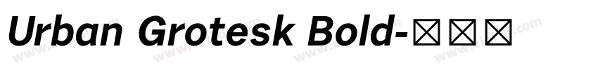Urban Grotesk Bold字体转换